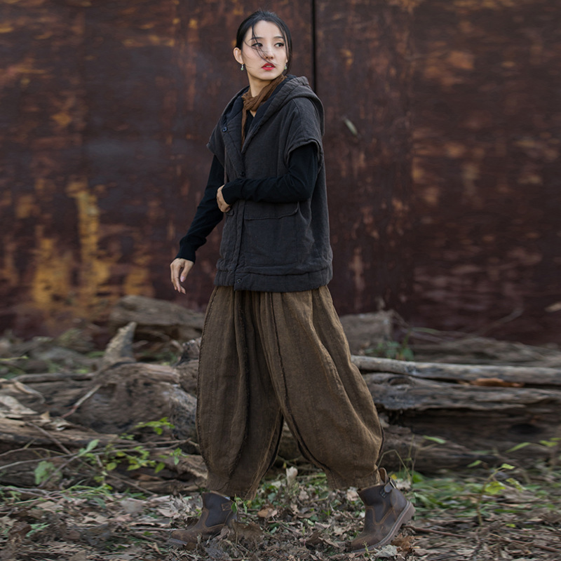 文藝百搭 · 「炒色馬甲」夾棉保暖做舊外套