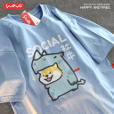 奶藍色-社牛柴犬