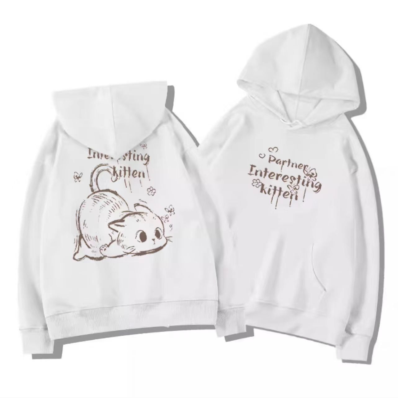 可愛日系 · 「慵懶貓」寬鬆连帽外套