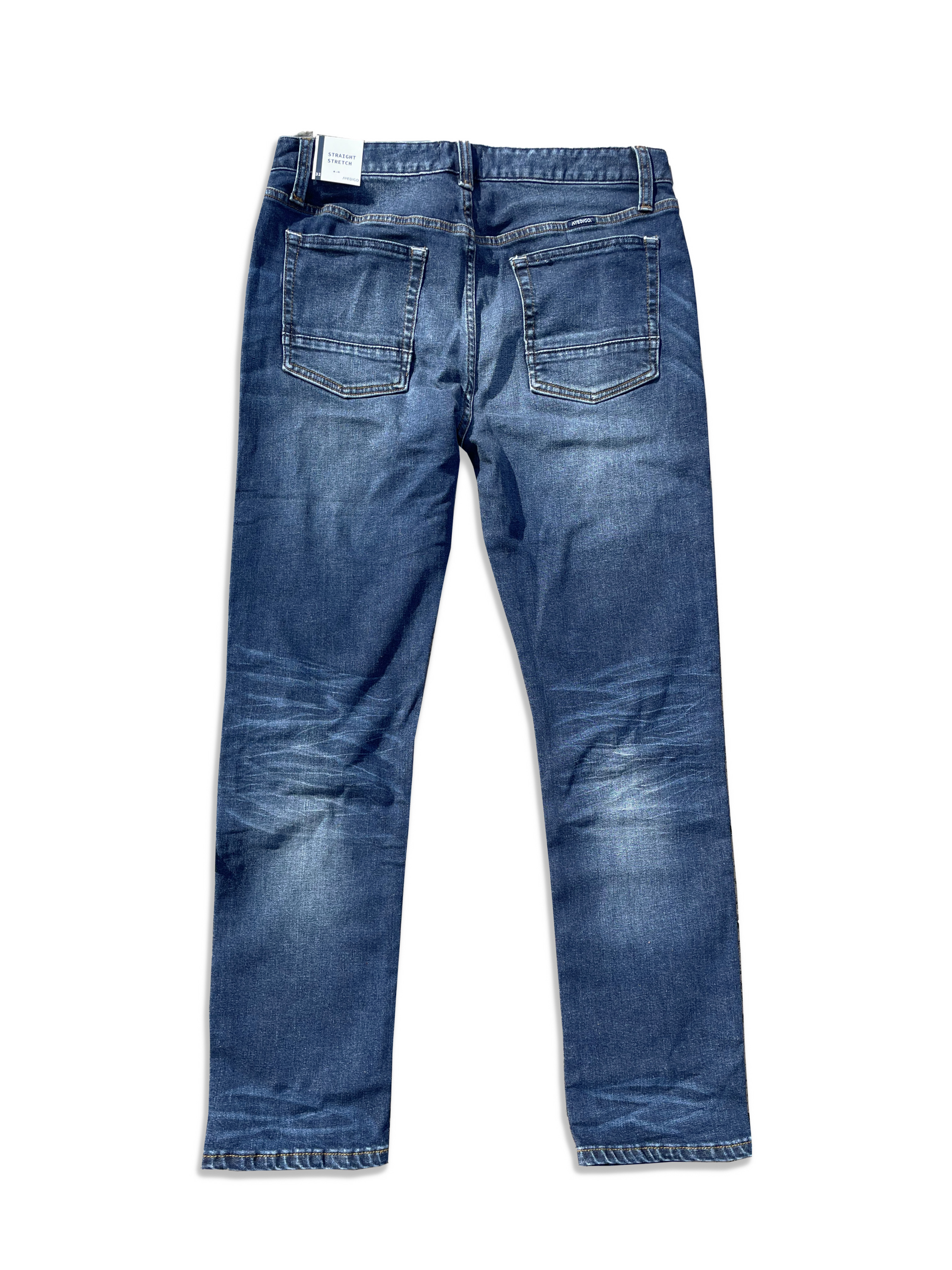 Slim Taper Fit Mid Indigo Wash Jeans
