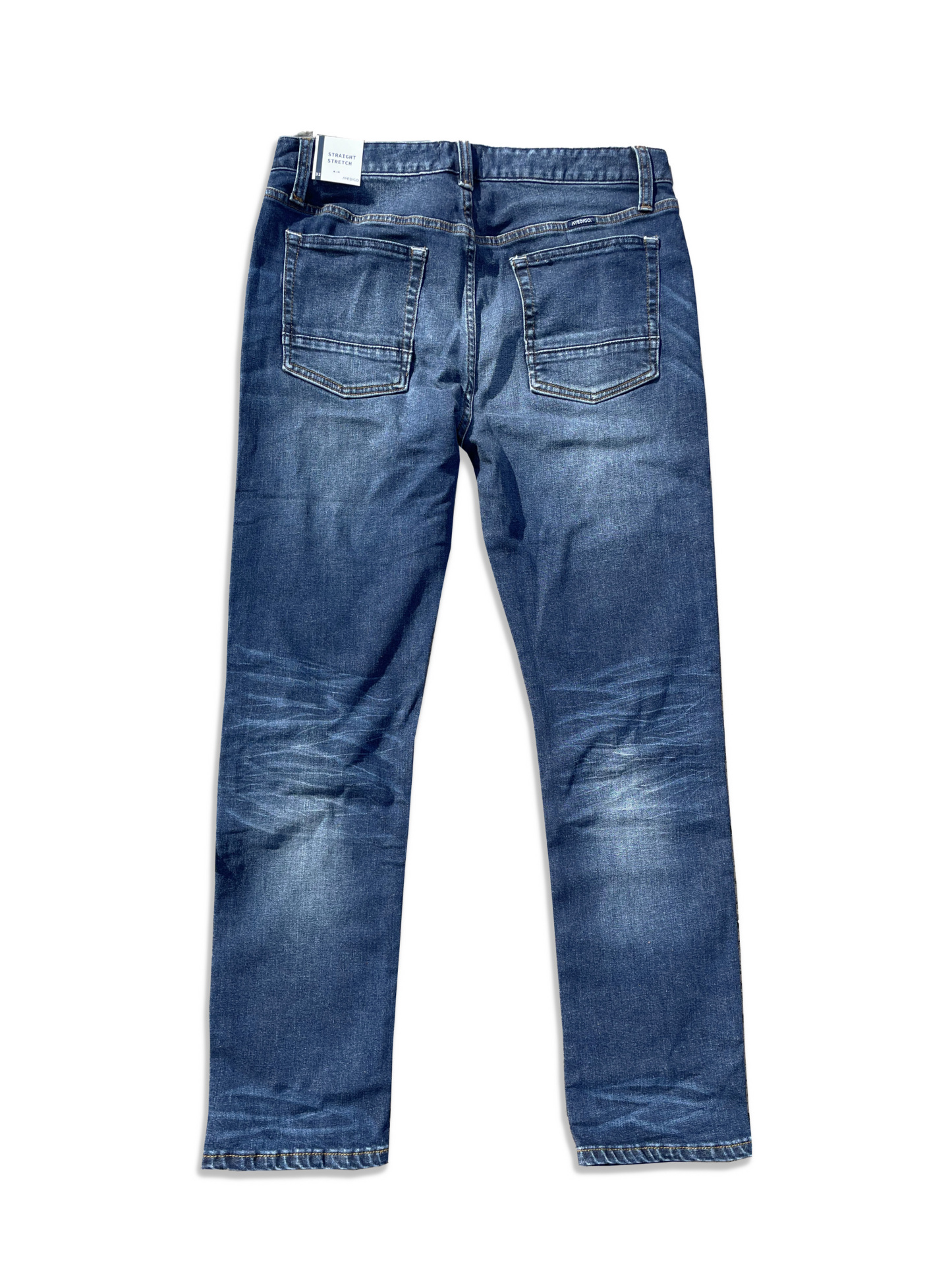 Slim Taper Fit Mid Indigo Wash Jeans