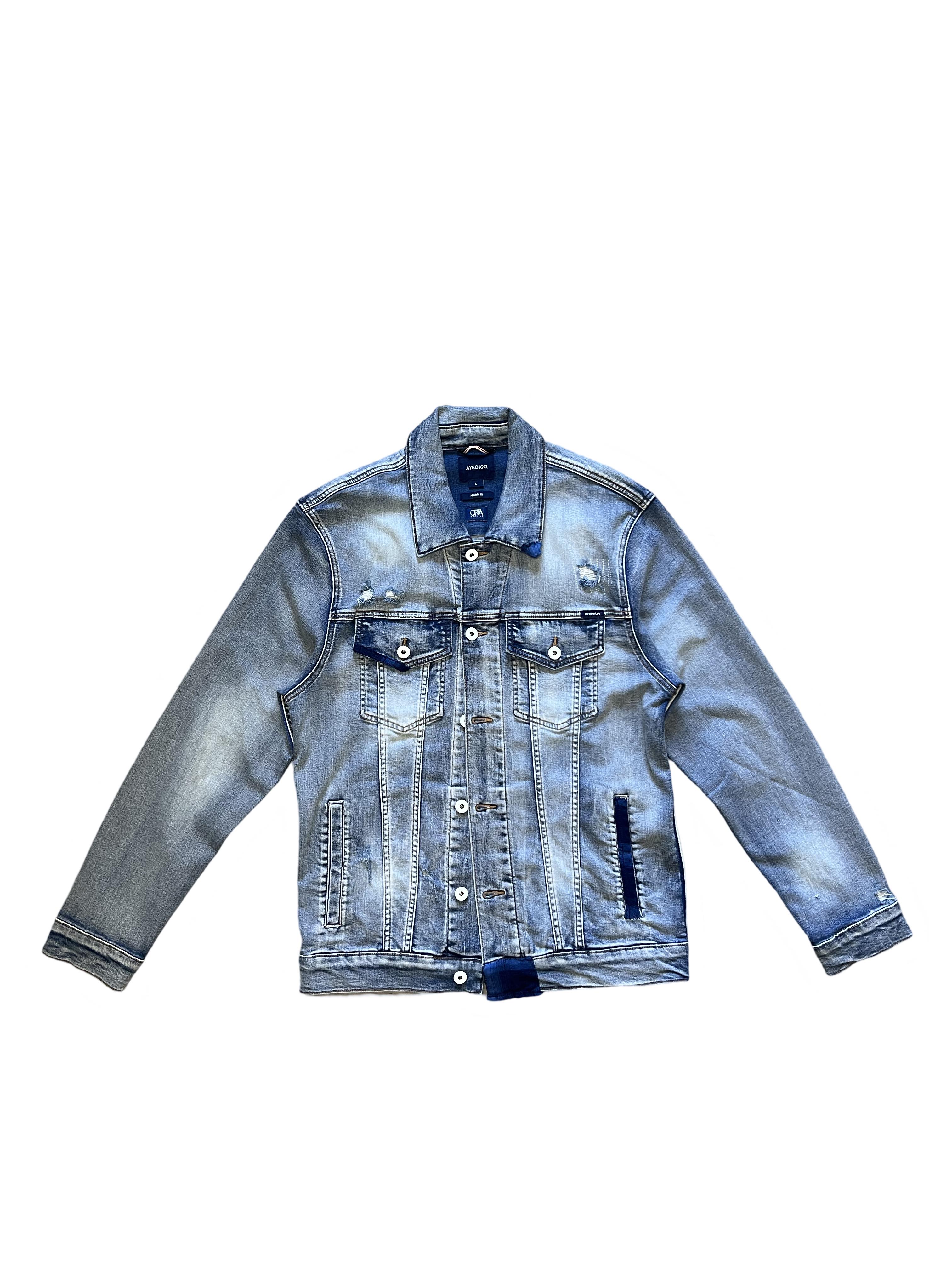 Mark III Trucker Re:/ Made Wash Denim Jacket – Ayedigo