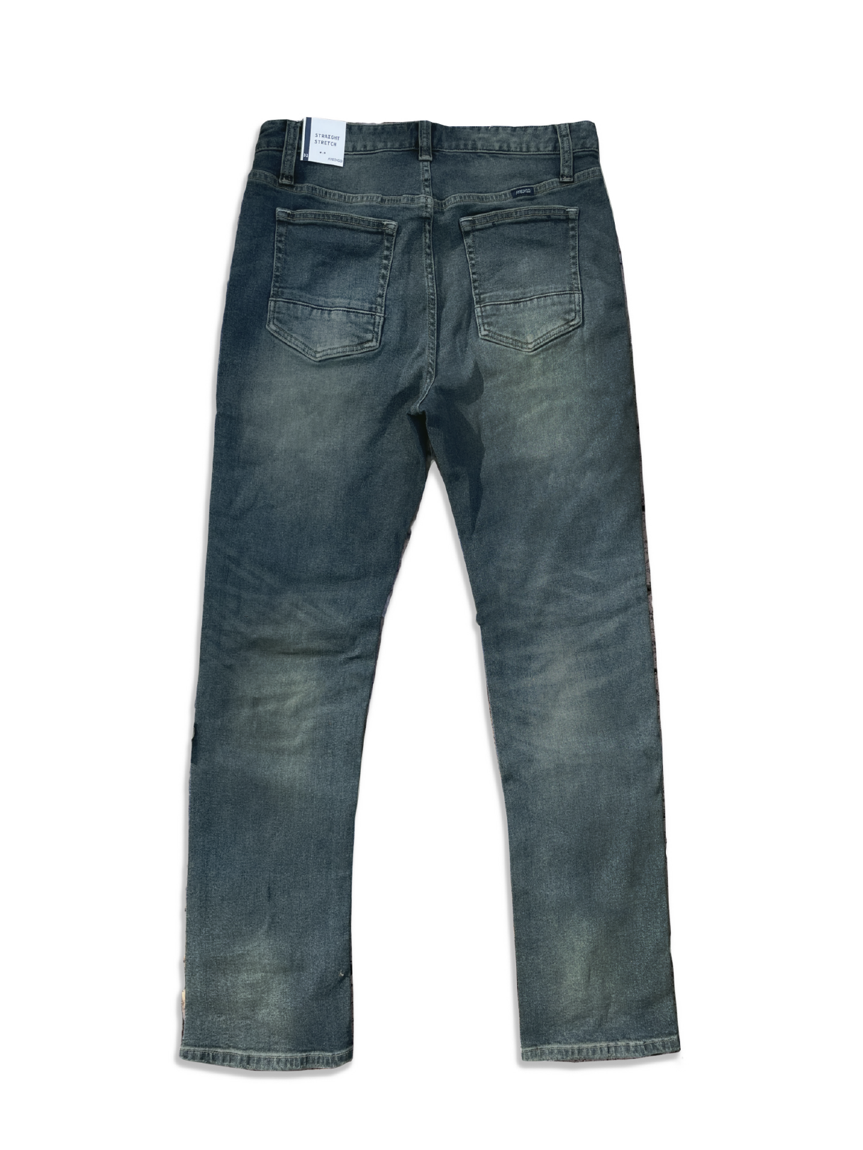 Glaswegian Straight Fit 5 Pocket Misty Tint Wash Jeans 