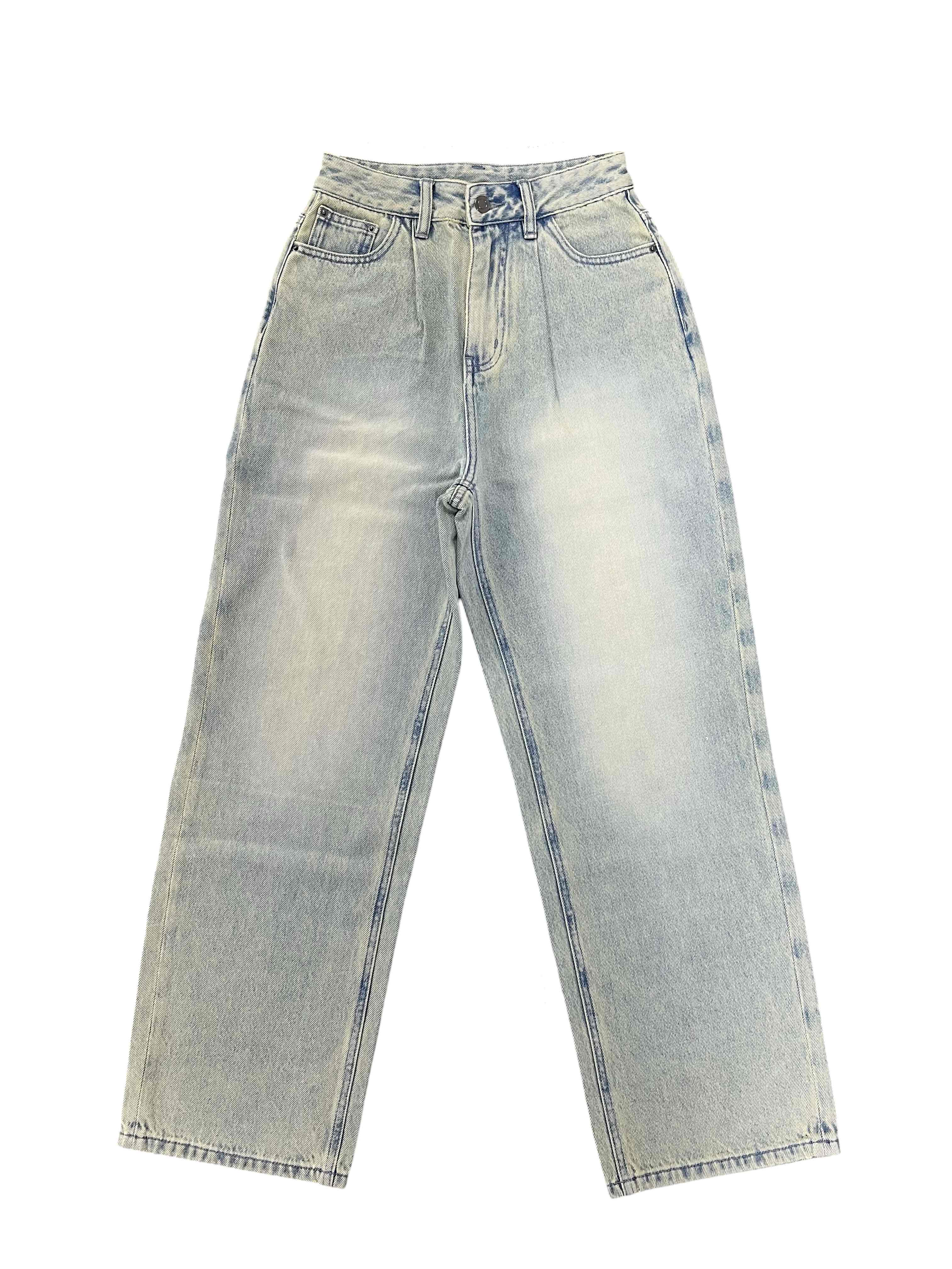 AY Women Westend Straight Leg Fit 5 Leg Re:/ Made Light Vintage Wash Jeans 