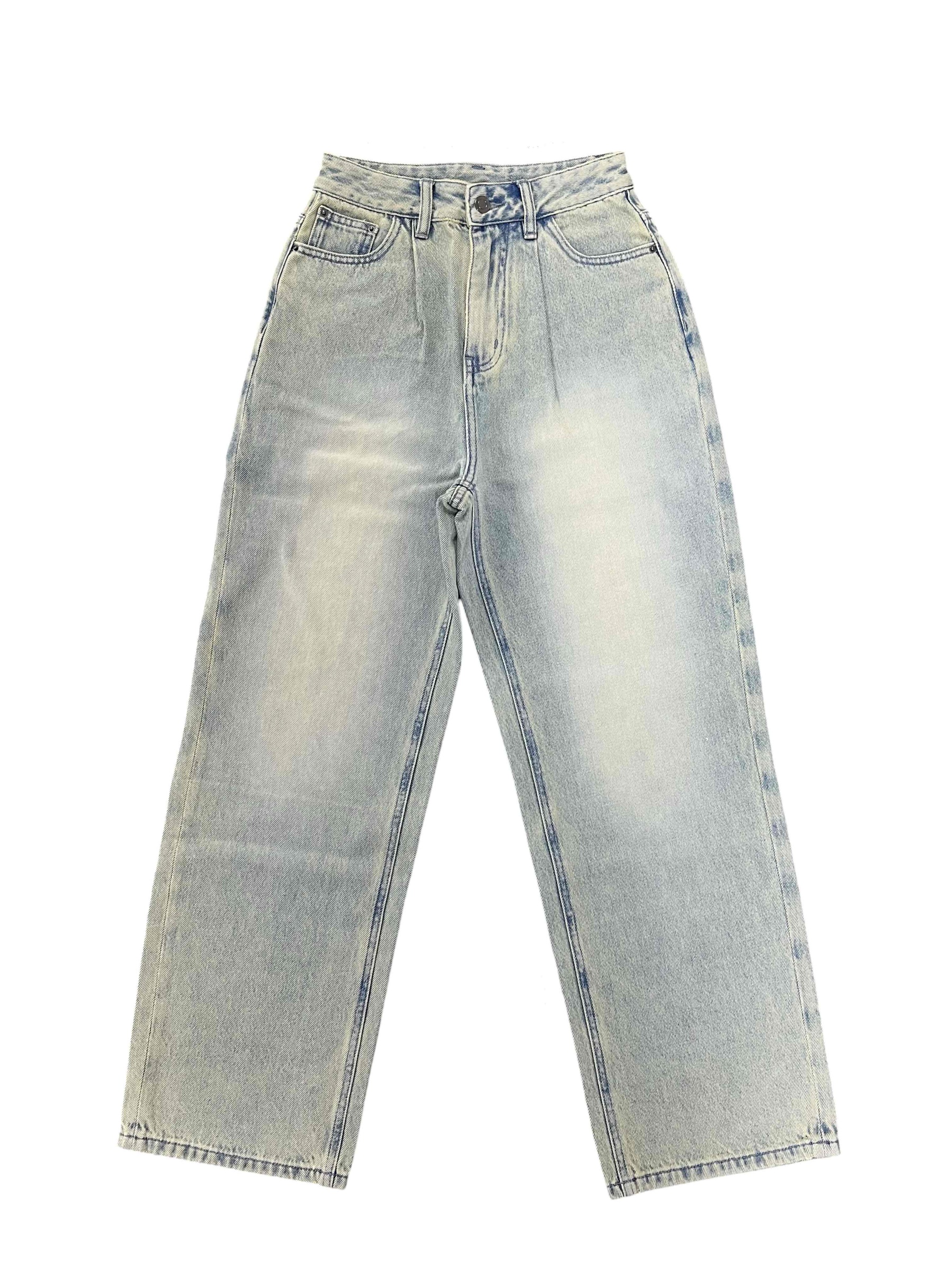 AY Women Westend Straight Leg Fit 5 Leg Re:/ Made Light Vintage Wash Jeans 
