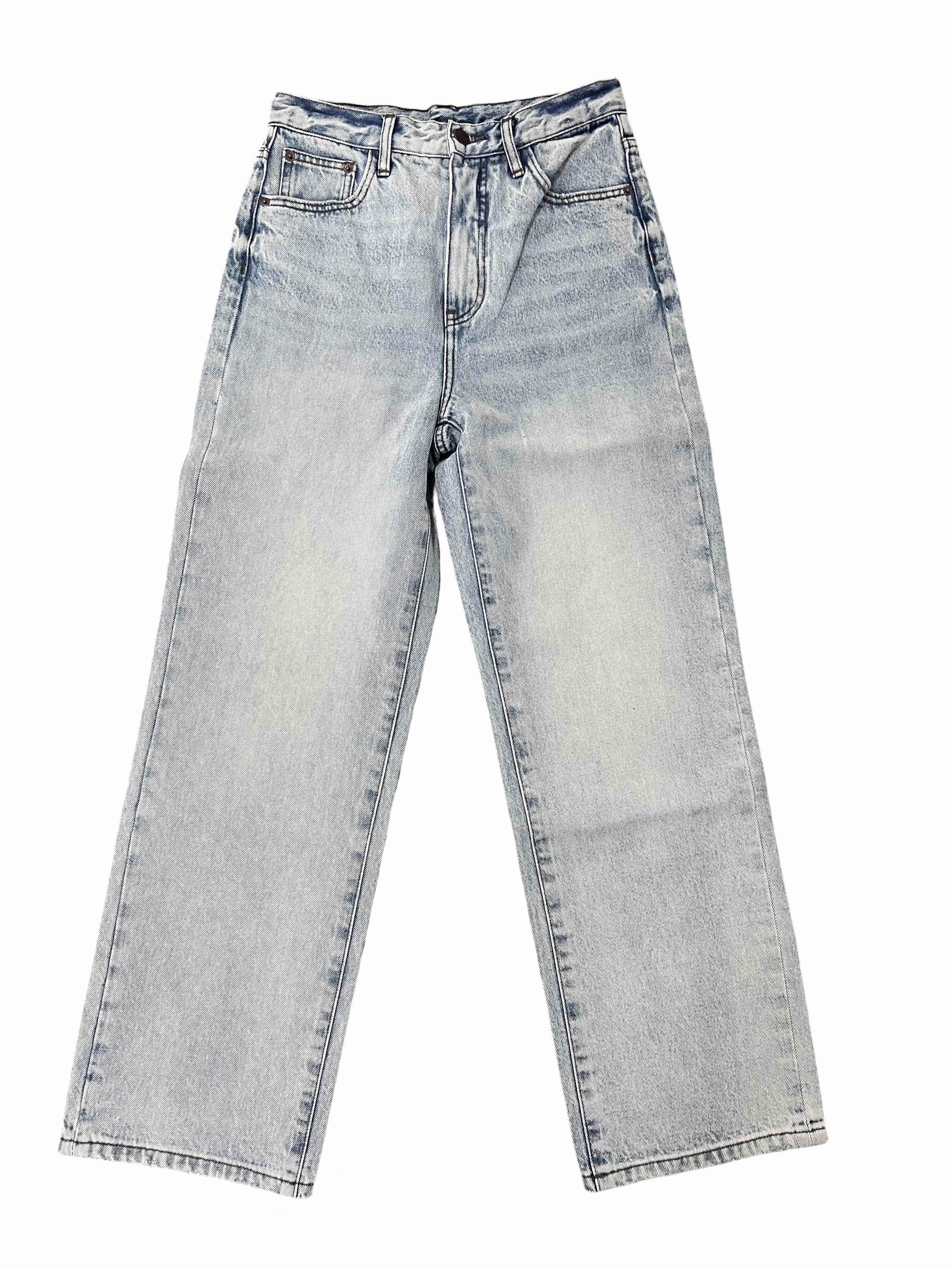 AY Women Westend Straight Leg Fit 5 Leg Re:/ Made Sky Light Wash Jeans 