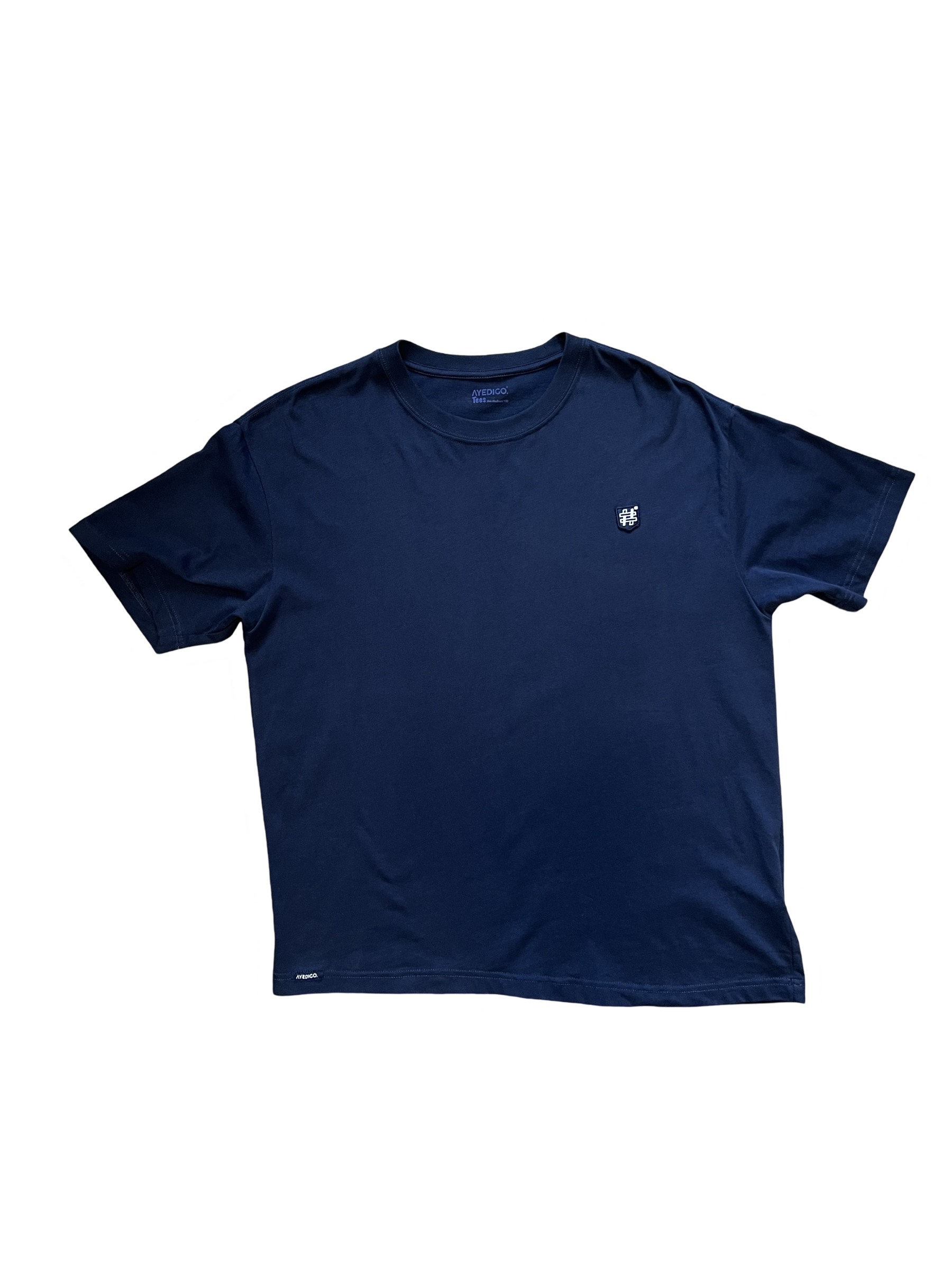 Artisan Weave Badge Oversize Crop T-shirt