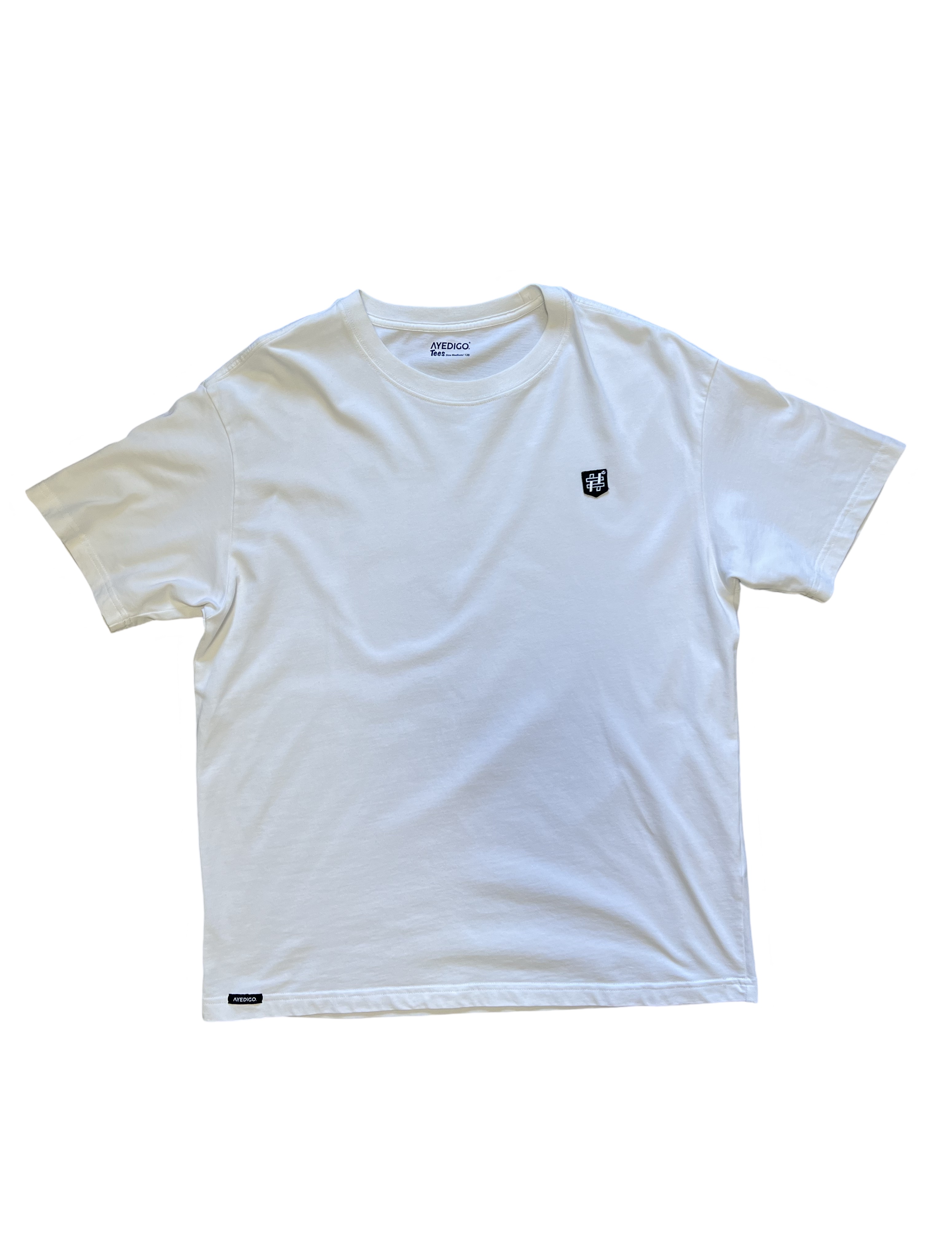 Artisan Weave Badge Oversize Crop T-shirt