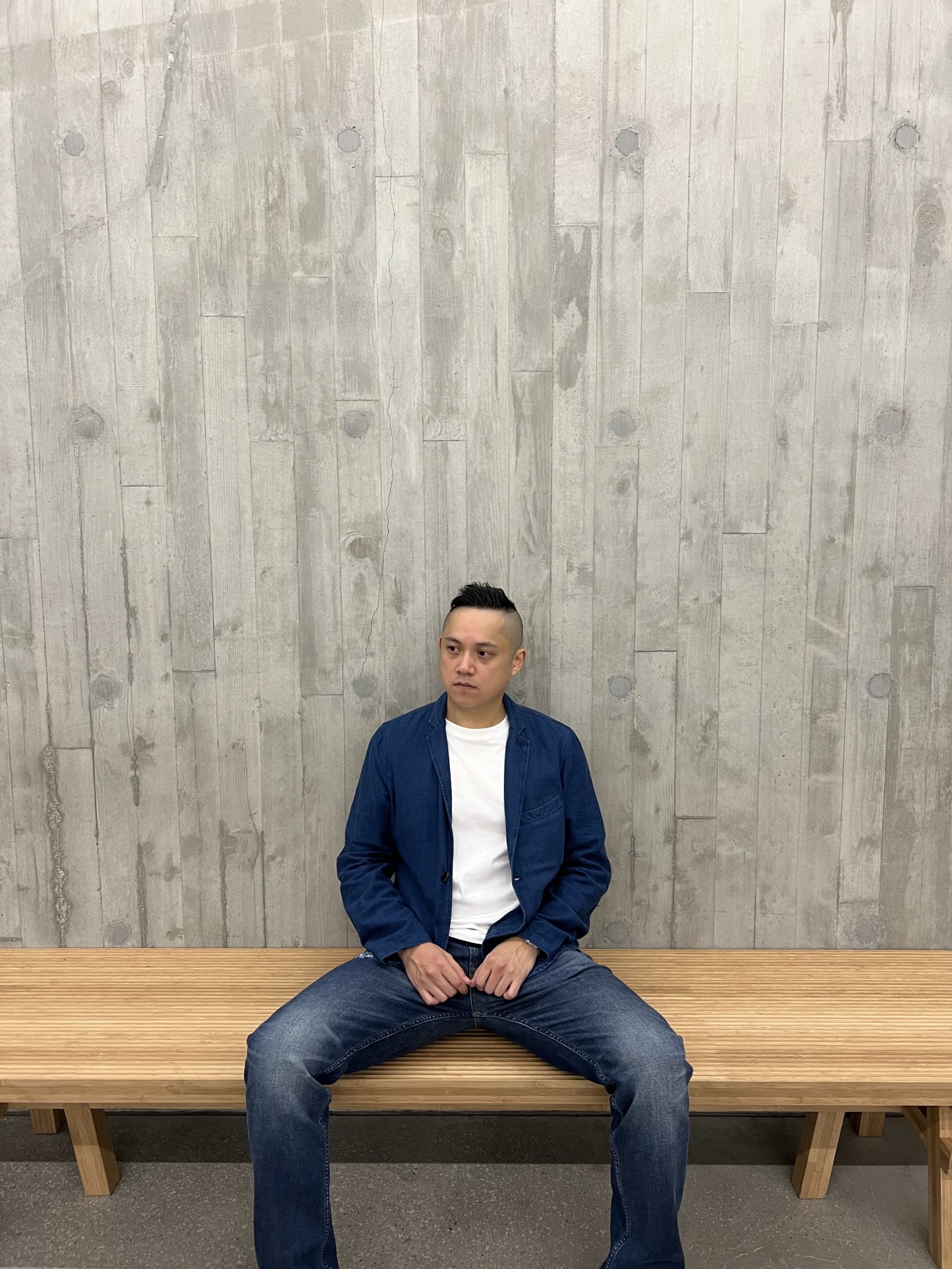 Corpcore Indigo Re:/ Made Blazer Jacket