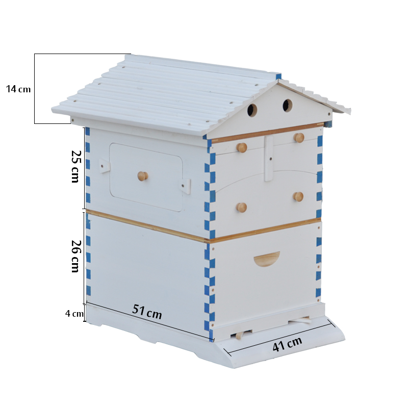 Painted Empty Auto Flow Bee Hives Honey House Beekeeping Beehive Only