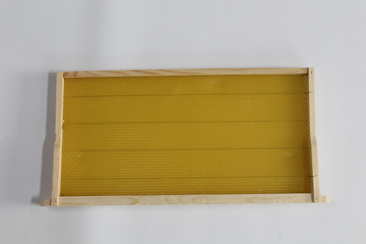 20 xBee Hive Frames Bee Foundation Deep Bee Hive Wax Foundation Waxing Honeycomb