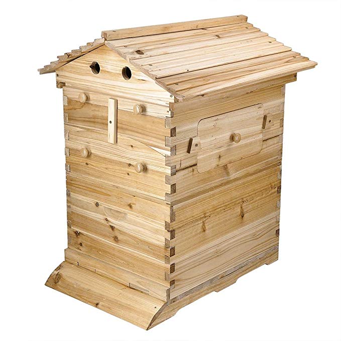 AU Auto Flow Bee Hive Boxes House Beehives + 7 Beekeeping Plastic Frames BPA Free