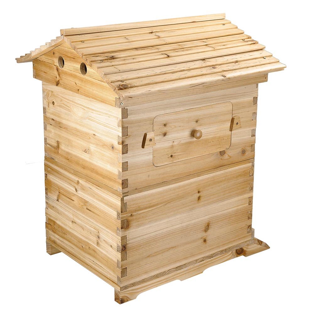 7 Auto Beehives Frames + 10 Bee Frames Foundations + 2 Hive Box Brood Super Box