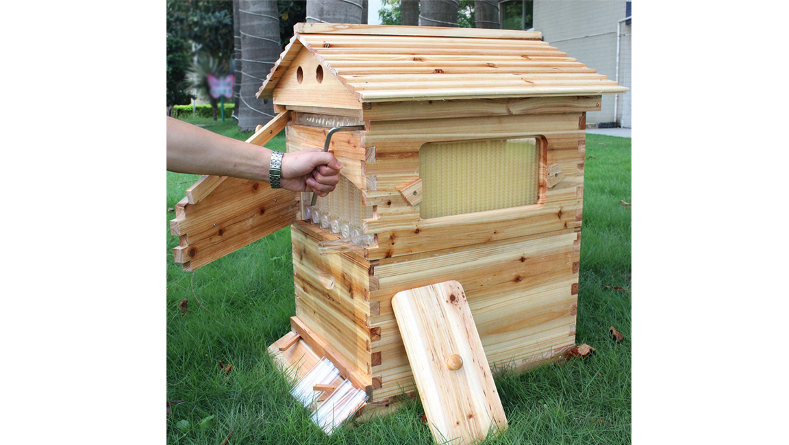 Auto Flowing Bee Hives Beekeeping Boxes Honey House + 7 x Beekeep Frames + HAVE STAND US