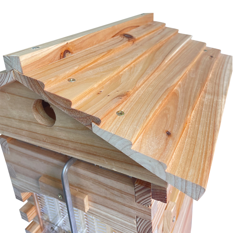 Mini Auto Flow Beehive Beekeeping Boxes Fir Wooden Bee Hive + 4 flow frames + 6 Bee Foundation Deep Bee Hive Wax Foundation Bee Hive Frames