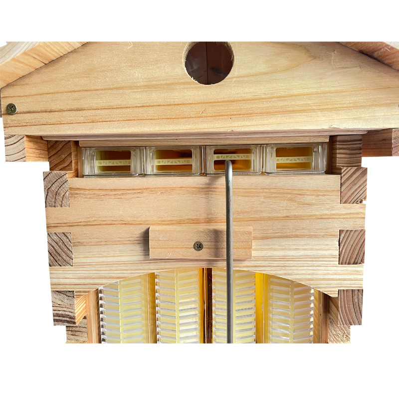 Mini Auto Flow Beehive Beekeeping Boxes Fir Wooden Bee Hive + 4 flow frames + 6 Bee Foundation Deep Bee Hive Wax Foundation Bee Hive Frames