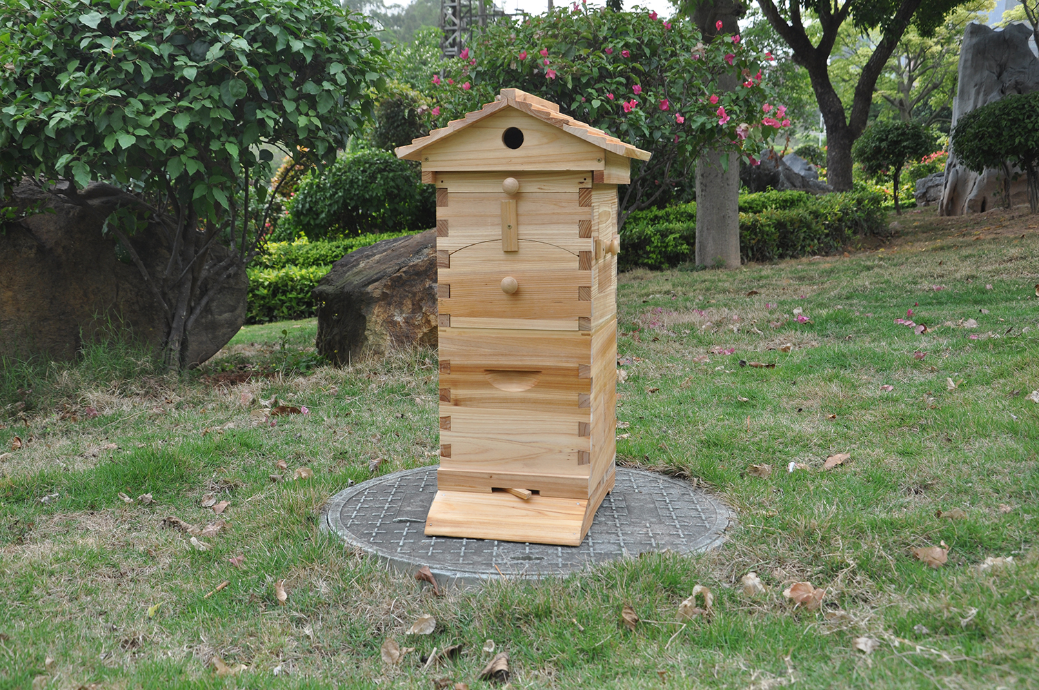 Auto Flow Bee Hives Honey Boxes Beehive + 4 x Beekeeping Frames +6 Bee Foundations with frames