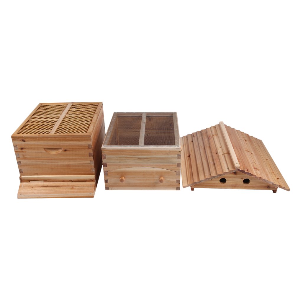 Auto Flowing Bee Hives Beekeeping Boxes Honey House + 7 x Beekeep Frames + HAVE STAND US