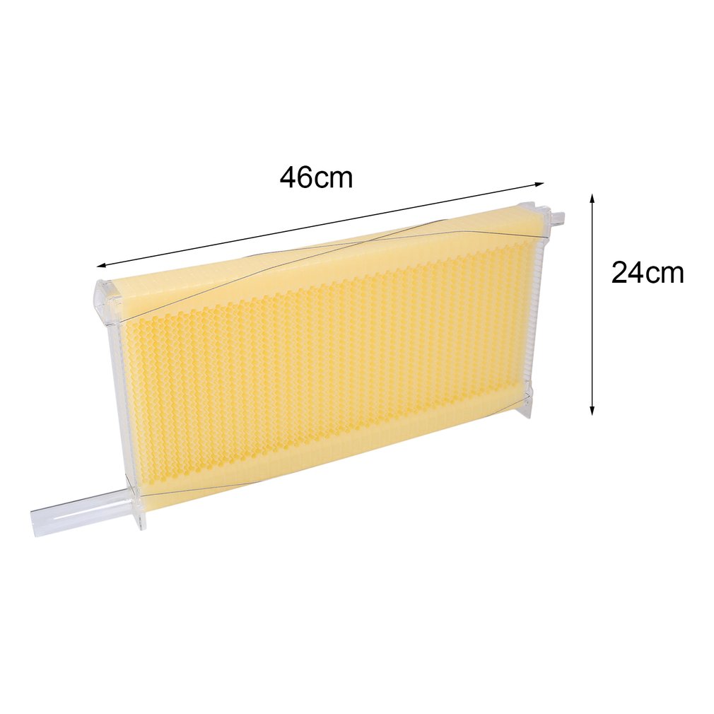 Auto Flow Bee Hive Boxes House Beehives + 7 Beekeeping Plastic Frames BPA Free
