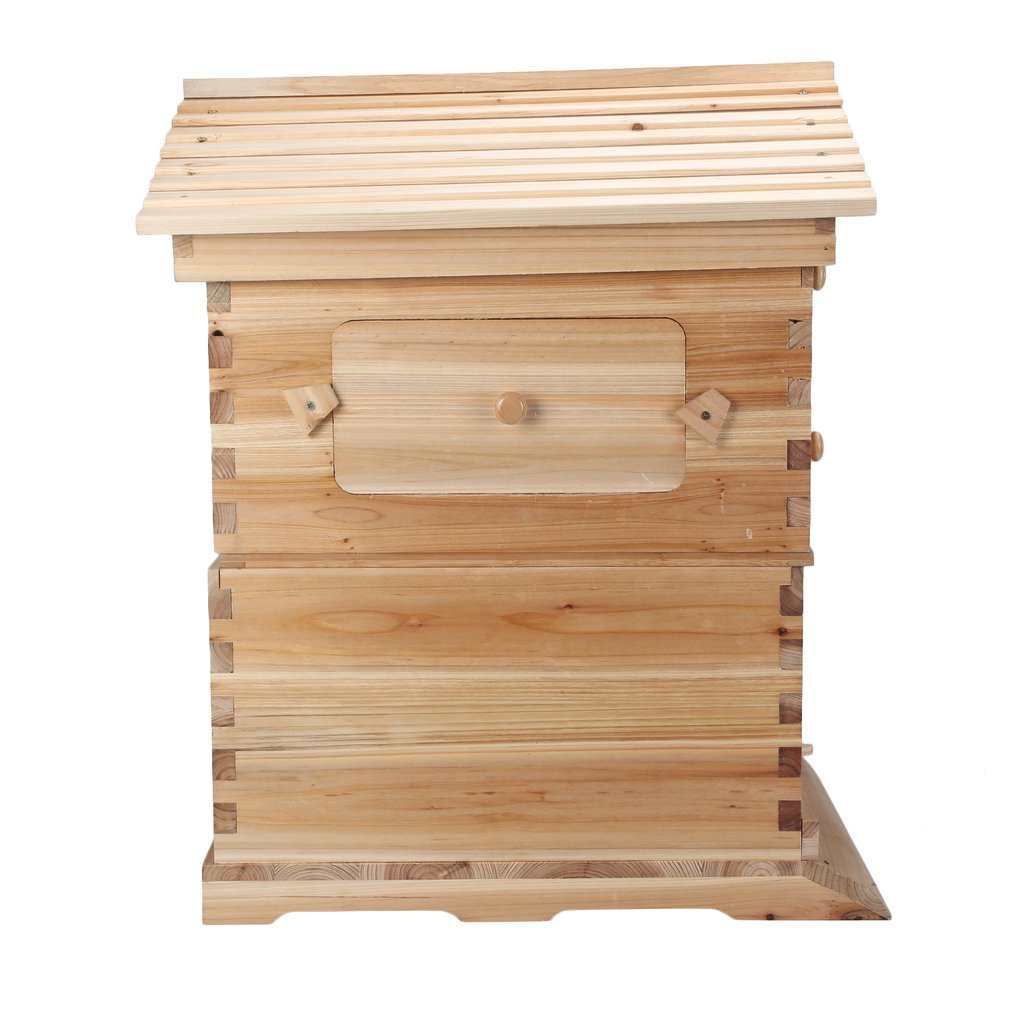 Auto Flow Bee Hive Boxes House Beehives + 7 Beekeeping Plastic Frames BPA Free