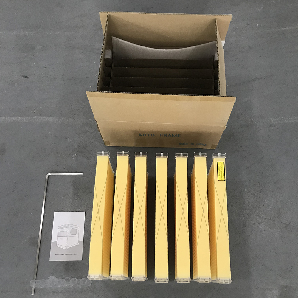AUTO FLOW 7PCS Hive Frame for Beehive House Upgraded Auto Honey Bee Comb
