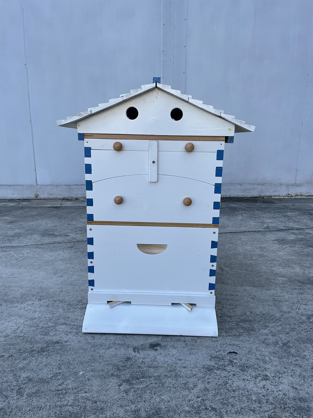 Painted Auto Flow Bee Hives Beekeeping Brood House Bee Boxes &7 Beehive Frames