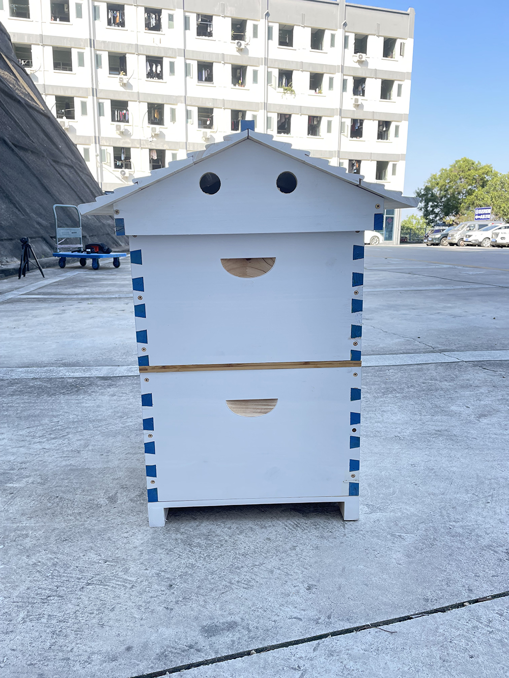 Painted Empty Auto Flow Bee Hives Honey House Beekeeping Beehive Only