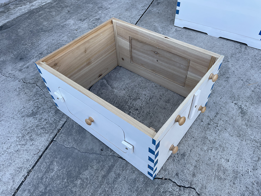 Painted Auto Flow Bee Hives Beekeeping Brood House Bee Boxes &7 Beehive Frames