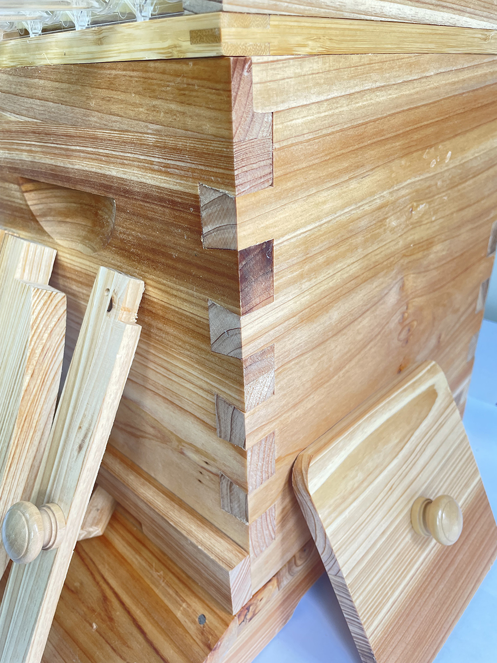 Auto Flow Bee Hives Honey Boxes Beehive + 4 x Beekeeping Frames +6 Bee Foundations with frames