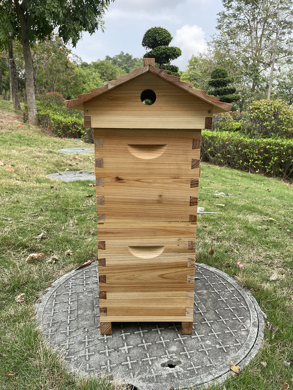 Auto Flow Bee Hives Honey Boxes Beehive + 4 x Beekeeping Frames +6 Bee Foundations with frames