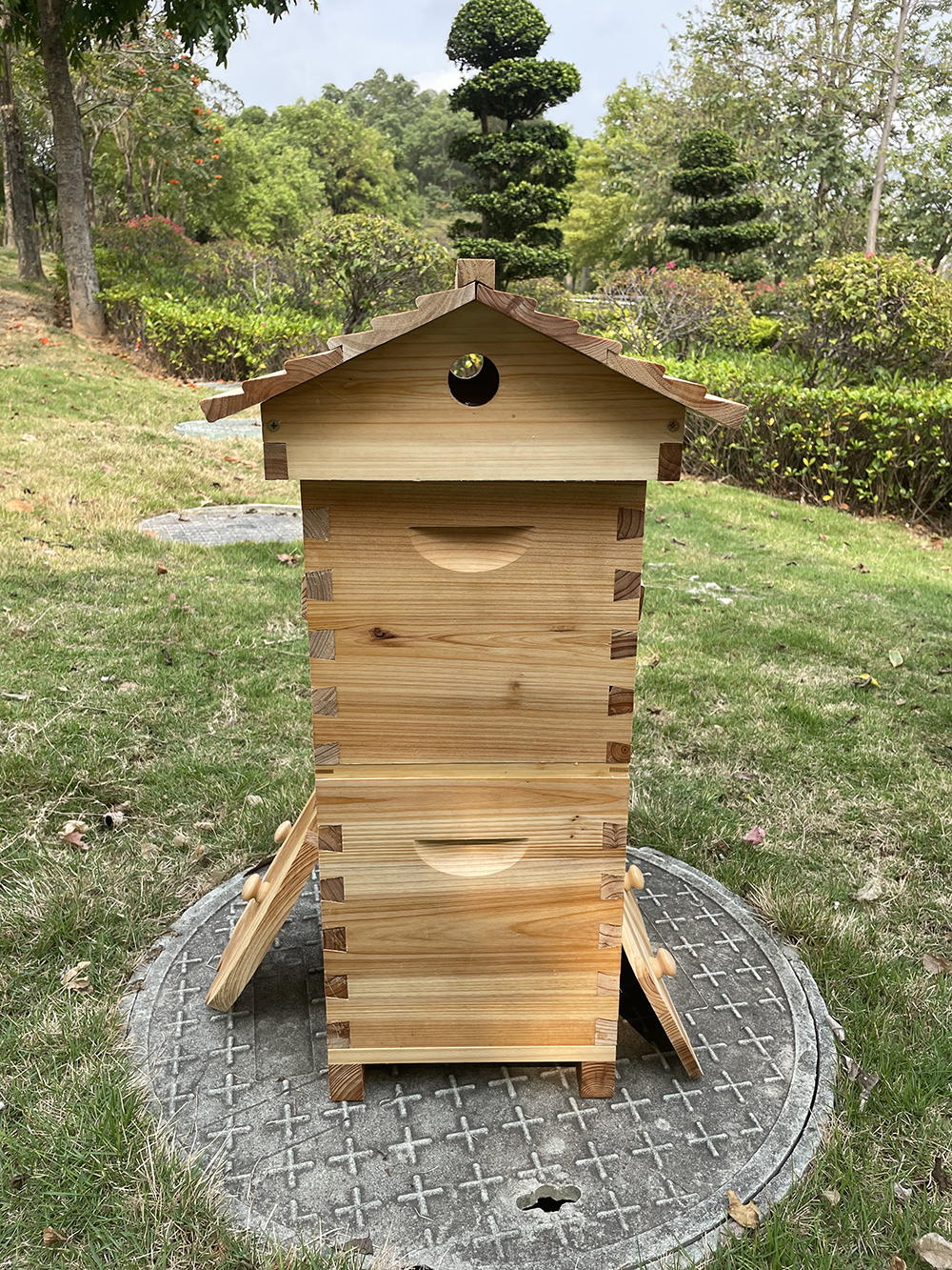 Auto Flow Bee Hives Honey Boxes Beehive + 4 x Beekeeping Frames +6 Bee Foundations with frames