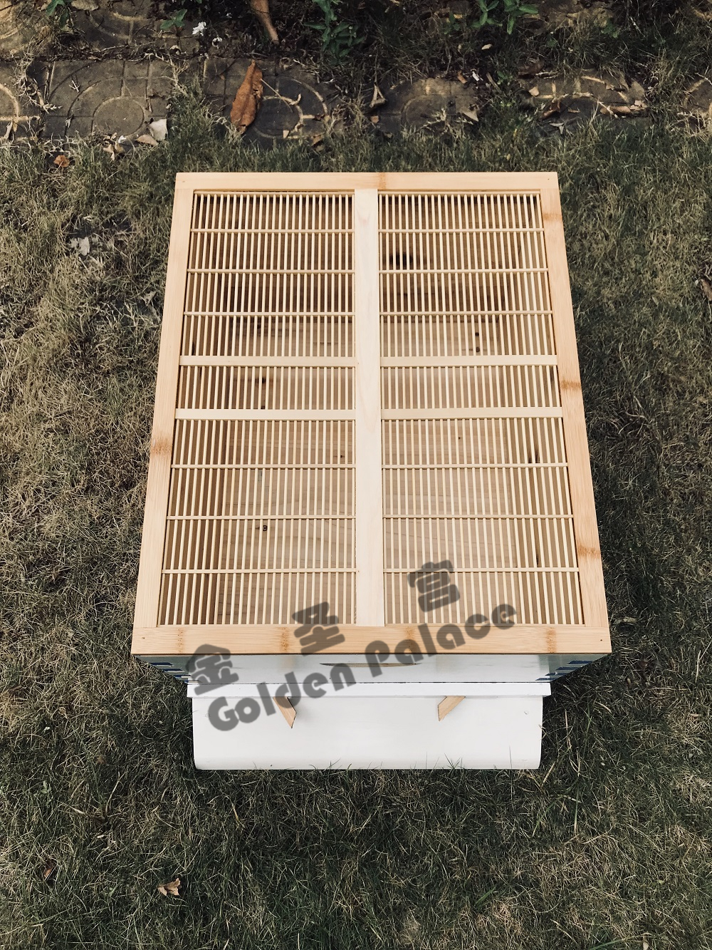 US STOCK Wooden Auto Flow Beehives Beekeeping Boxes + 7x Bee Hives Frames+ Box Stand