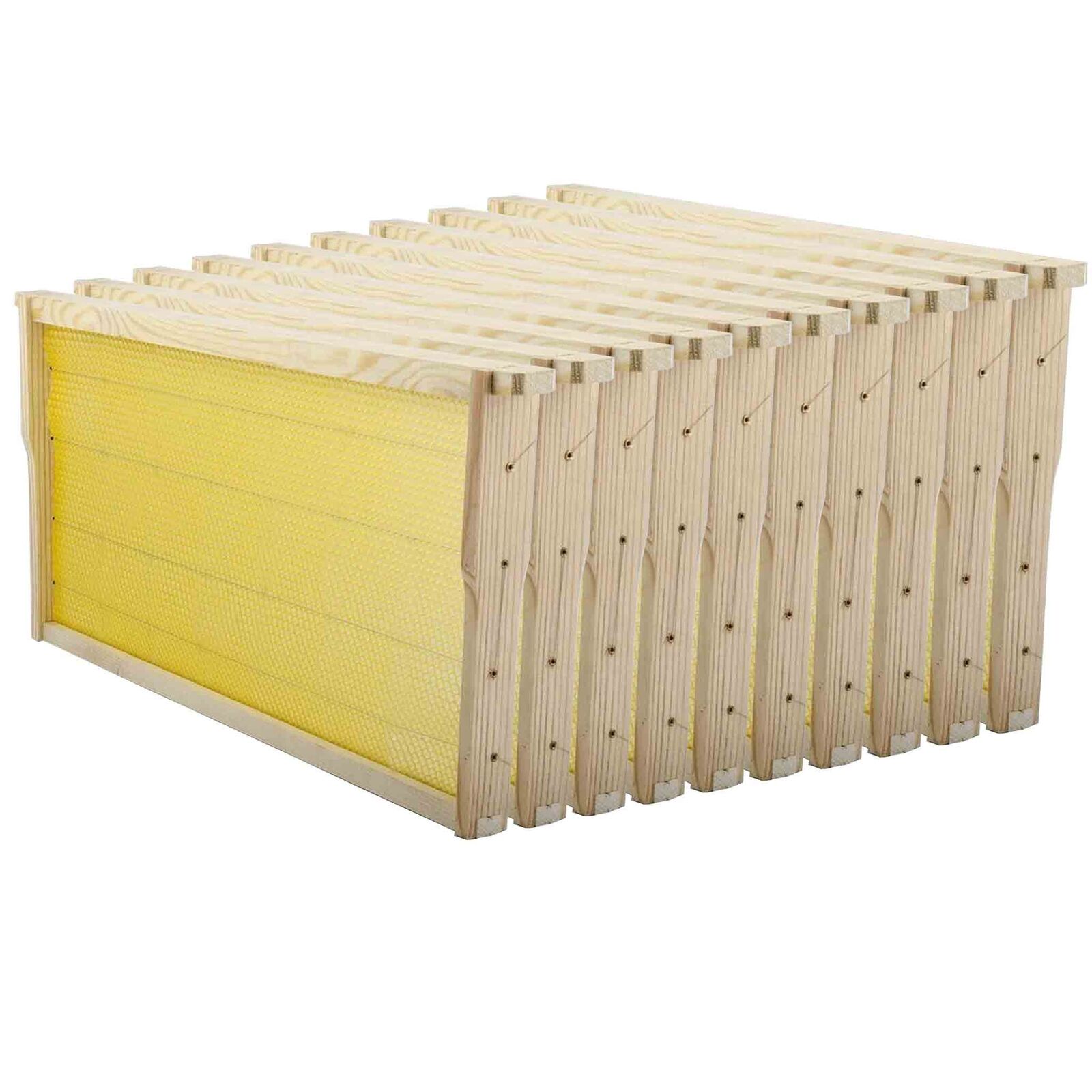 7 Auto Beehives Frames + 10 Bee Frames Foundations + 2 Hive Box Brood Super Box