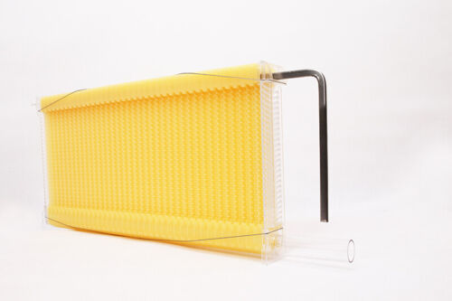 US STOCK Auto Flowing Beehives Spare Parts Beekeeping Super Box + 7 Honey Bee Frames