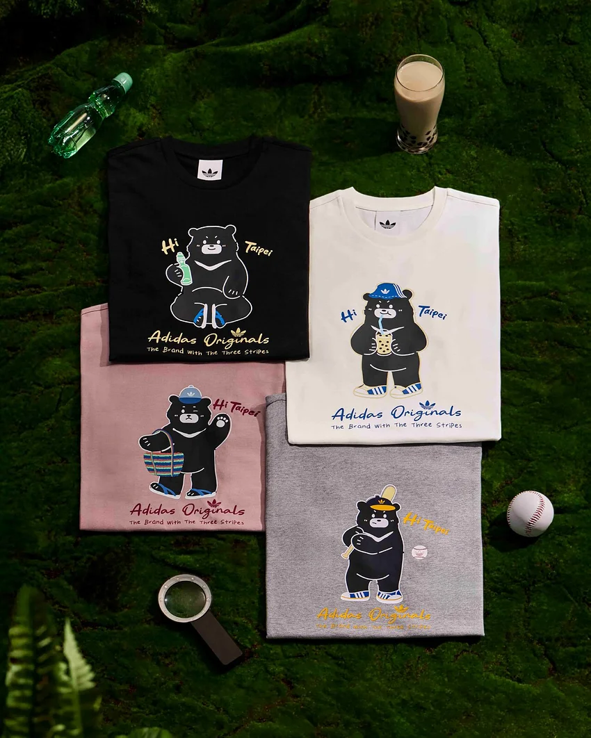 adidas Taiwan Exclusive - Taipei Black Bear unisex T-shirt (Black)