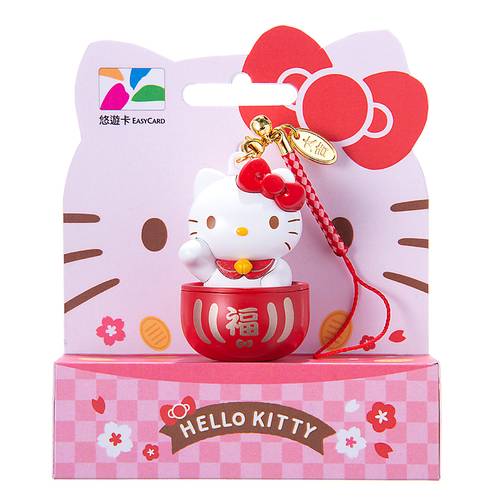 Sanrio Hello Kitty Daruma Taiwan Easycard 悠游卡 charm/keychain