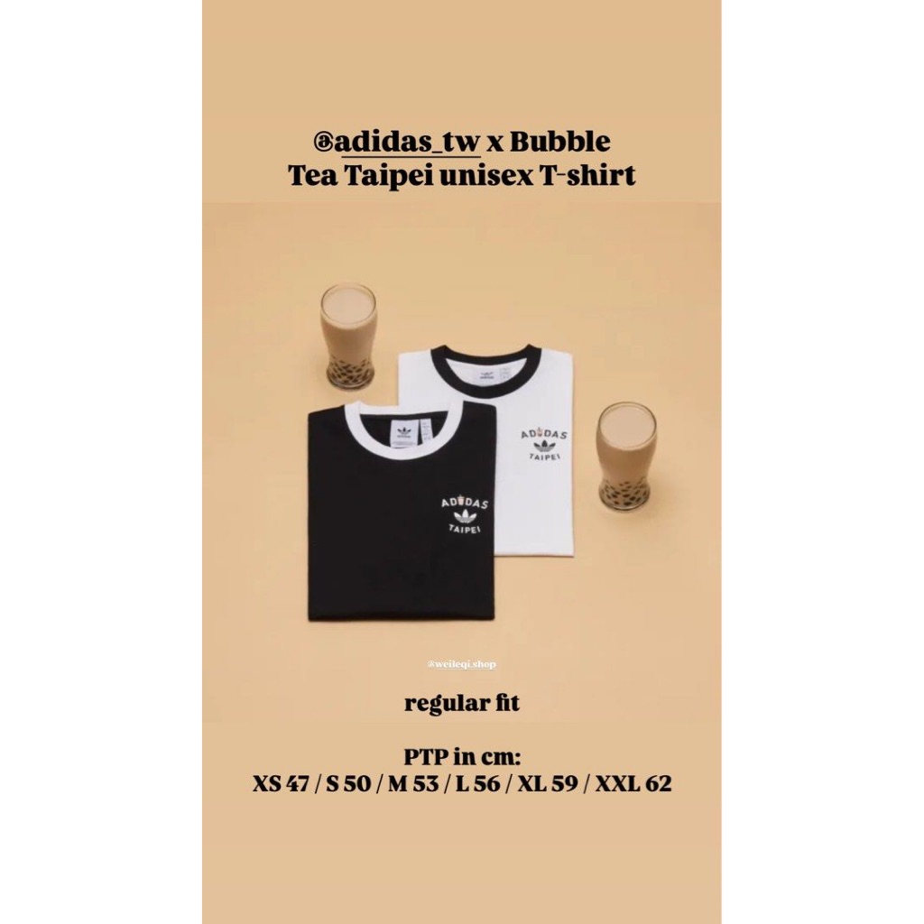 adidas Taiwan Exclusive - Bubble Tea Taipei unisex T-shirt (Black