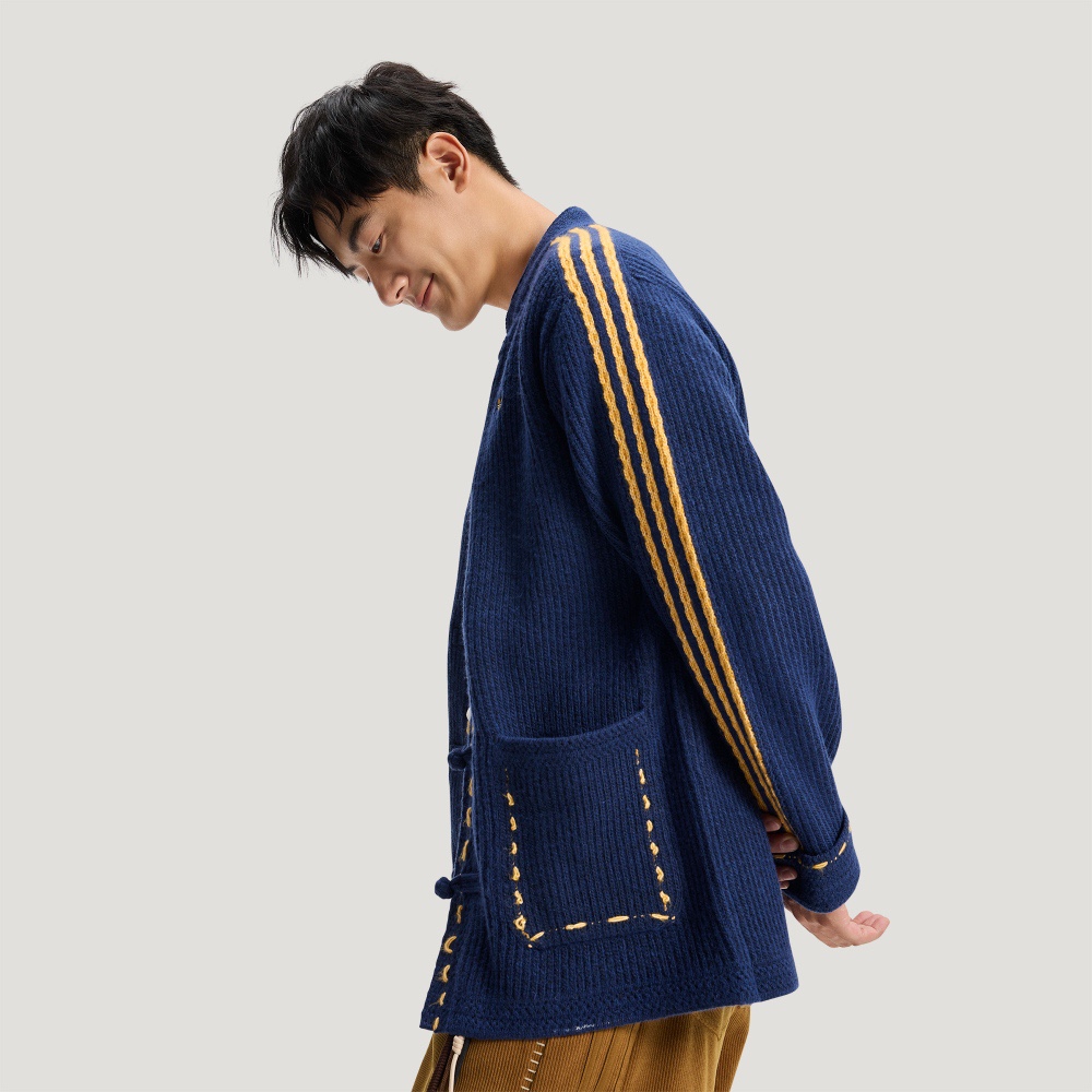 adidas CNY 2026 Tang Style Knitted Cardigan/Jacket (Blue)