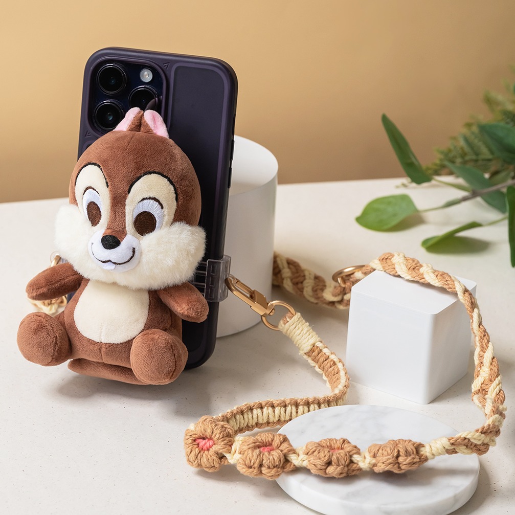 infoThink x Disney Chip & Dale Plush Mobile Strap with shopping bag (Chip)