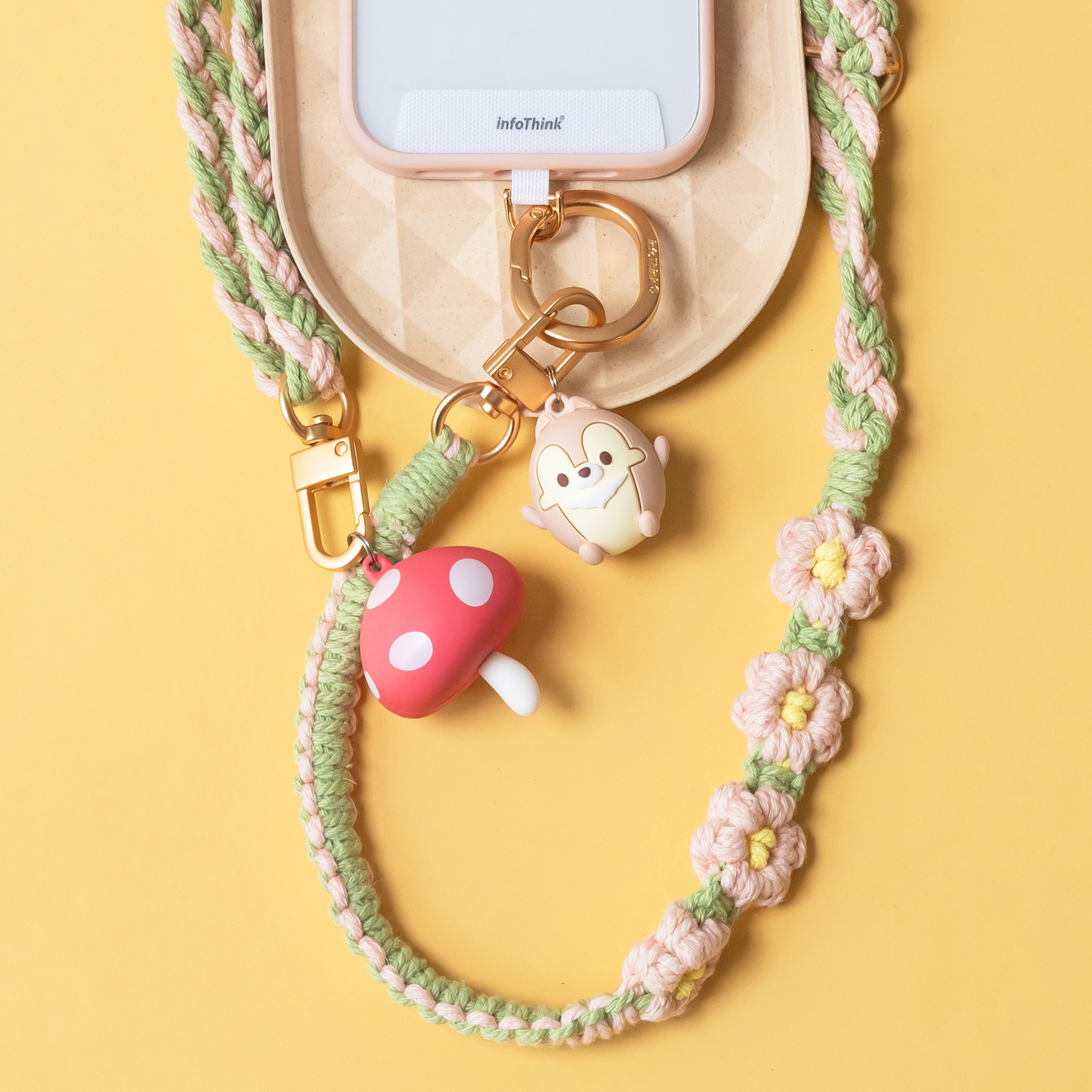 infoThink x Disney Chip & Dale Mobile Lanyard Strap (Chip)