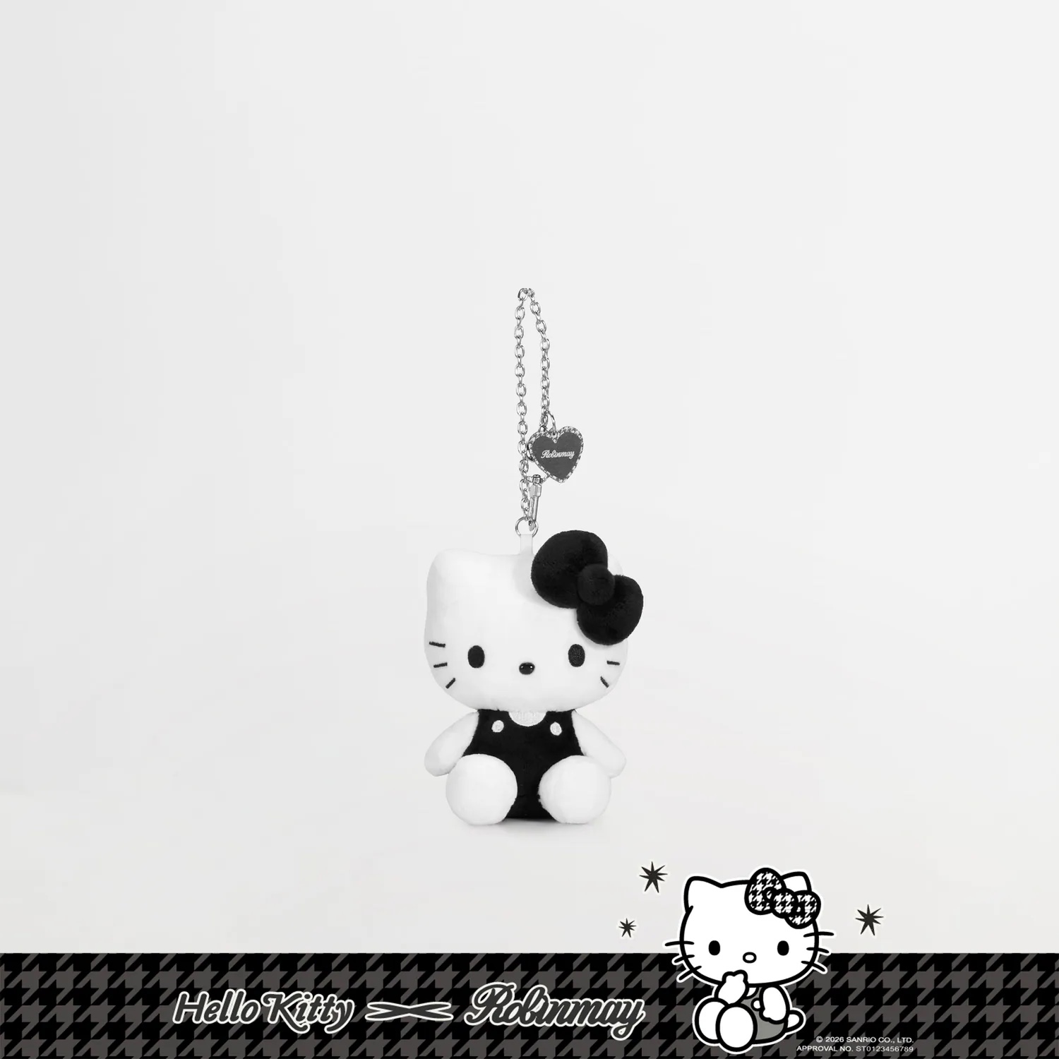 RM x Sanrio Houndstooth - Hello Kitty (seated)