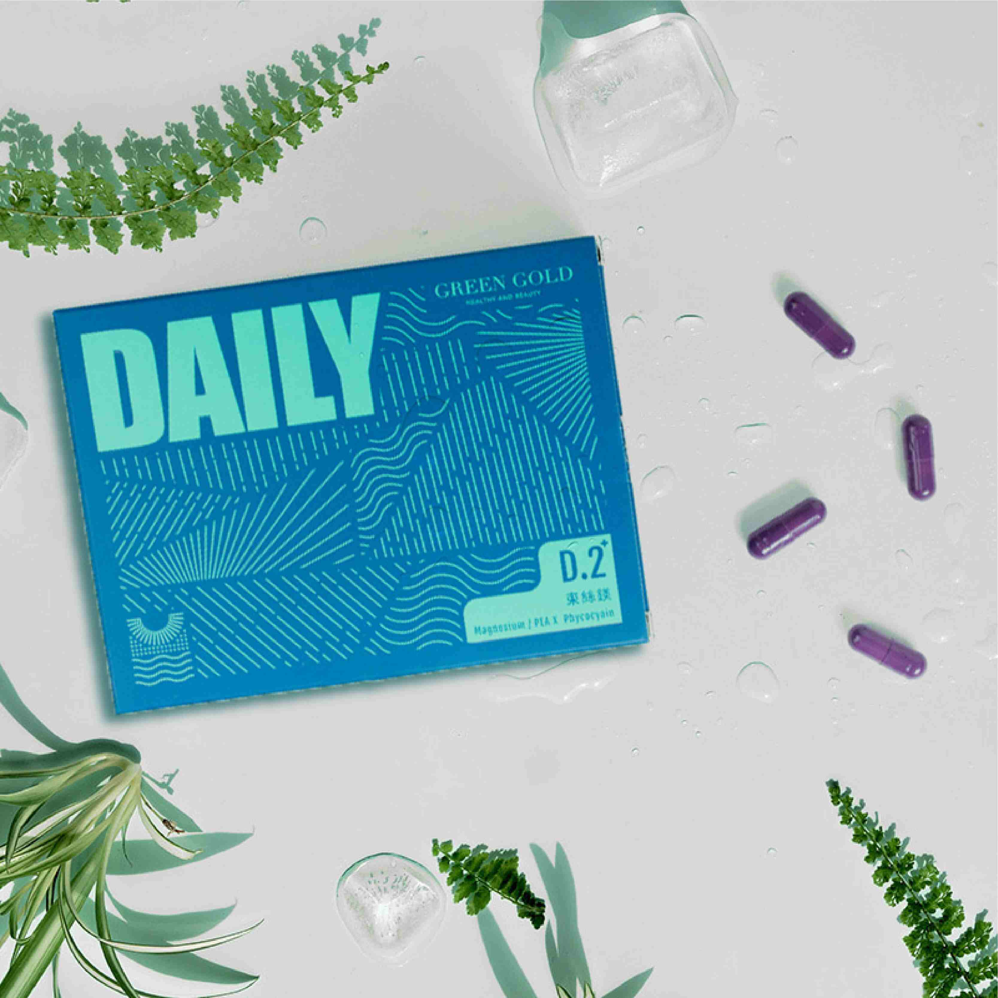 Green Gold DAILY Magnesium Glycinate (2 versions available) (30 capsules per box)