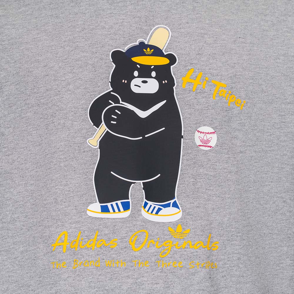 adidas Taiwan Exclusive - Taipei Black Bear unisex T-shirt (Gray)