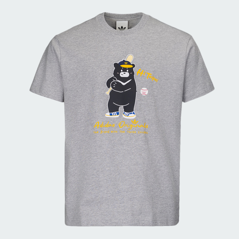 adidas Taiwan Exclusive - Taipei Black Bear unisex T-shirt (Gray)