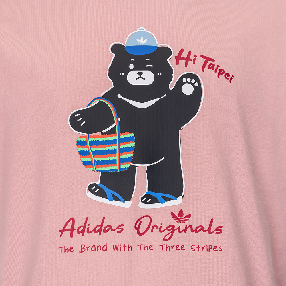 adidas Taiwan Exclusive - Taipei Black Bear unisex T-shirt (Pink)