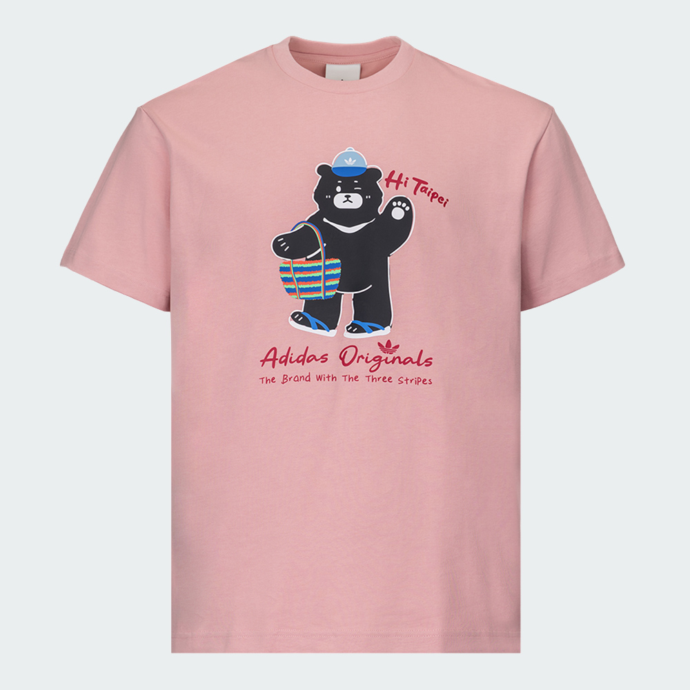 adidas Taiwan Exclusive - Taipei Black Bear unisex T-shirt (Pink)