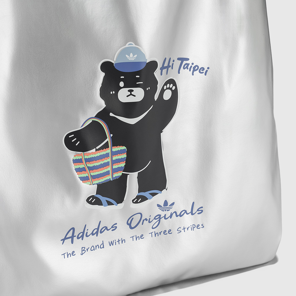adidas Taiwan Exclusive - Taipei Black Bear Tote bag (Silver)