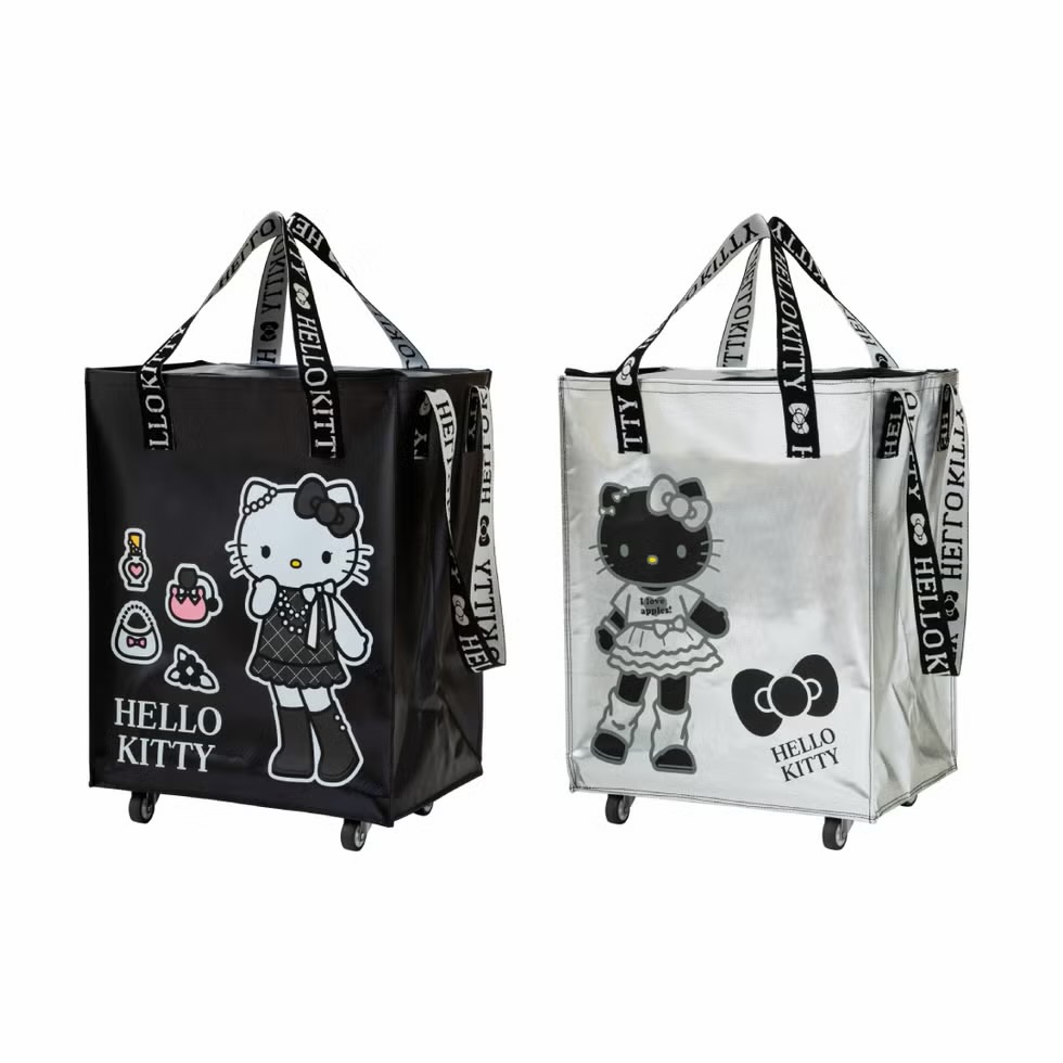 Hello Kitty x Long Legs - Trolley shopping bag with wheels
