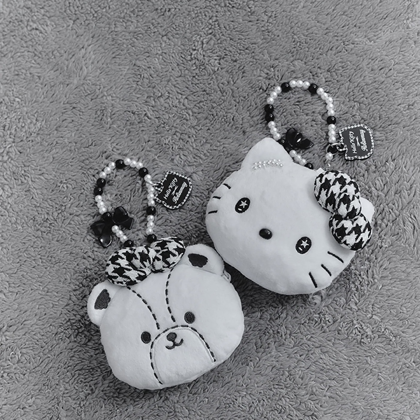 RM x Sanrio Houndstooth - Hello Kitty Coin Pouch