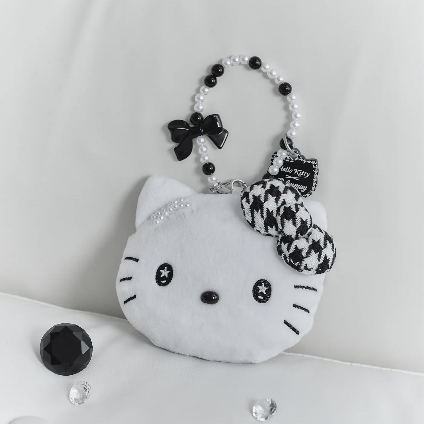 RM x Sanrio Houndstooth - Hello Kitty Coin Pouch